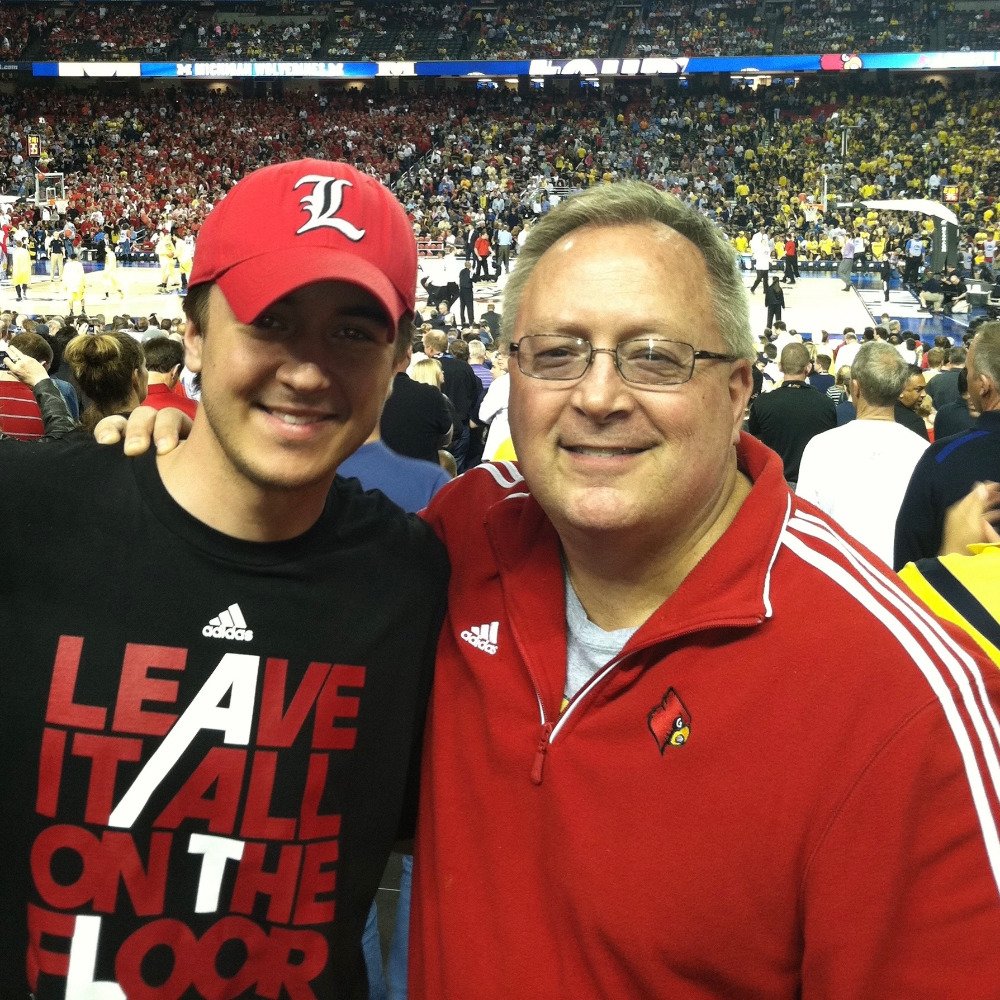 Frankie Moody with Dad